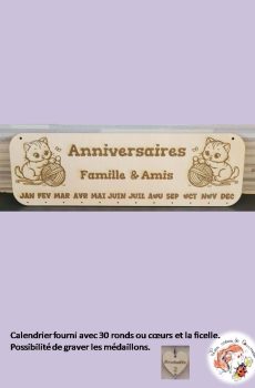 Calendrier Anniversaires