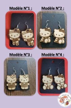 Boucle d'oreilles Hello Kitty