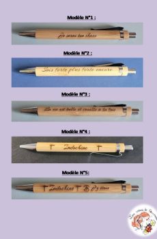 Stylo gravé Indochine