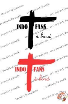 Sticker Indo fans à bord