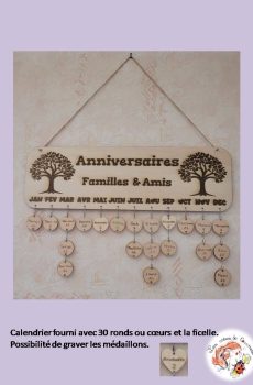 Calendrier Anniversaires