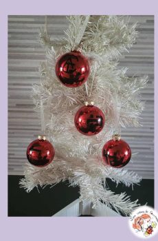 Lot de 4 boules de Noël Indochine