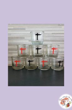 Lot de 8 verrines Indochine
