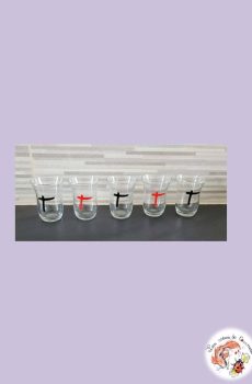 Lot de 5 verrines Indochine