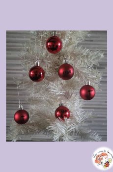 Lot de 6 boules de Noël Indochine