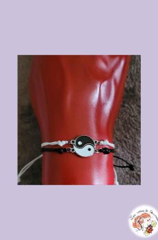 Lot de 2 bracelets Ying et Yang