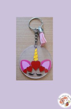 Porte clé Licorne