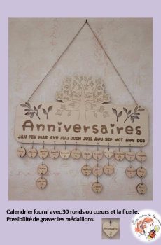 Calendrier Anniversaires