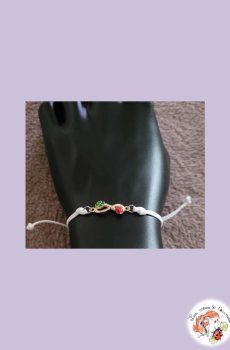 Bracelet Coccinelle et son trèfle