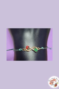 Bracelet Coccinelle et son trèfle