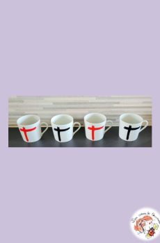 Lot 4 tasses Indochine
