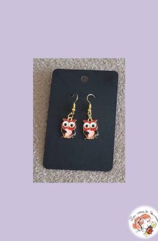 Boucle d'oreilles Chouette