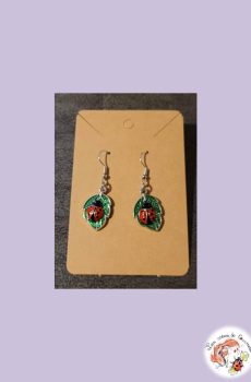 Boucle d'oreilles Coccinelle