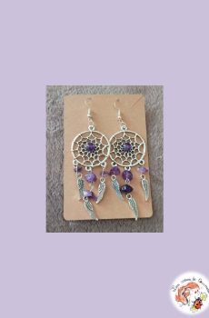 Boucle d'oreilles Attrapes rêves