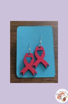 Boucle d'oreilles Octobre Rose