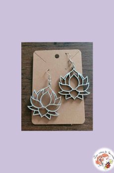Boucle d'oreilles Fleur de lotus