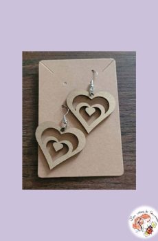 Boucle d'oreilles Coeurs