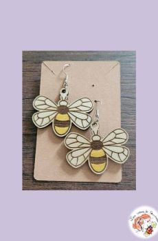 Boucle d'oreilles Abeille