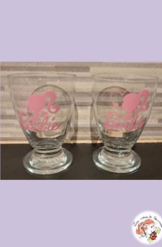Lot de 2 Verres Barbie