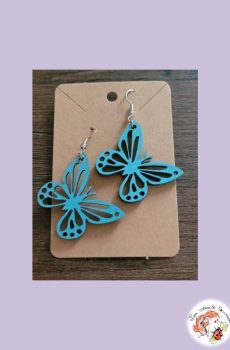 Boucle d'oreilles Papillon