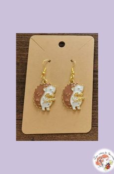 Boucle d'oreilles Hérisson