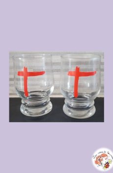 Lot de 2 verres Indochine