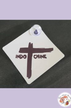 Plaque Ventouse pour voiture Indochine