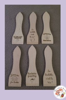 Lot de 6 spatules a raclette