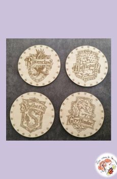 Lot de 4 sous verres Harry Potter