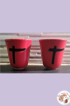 Lot de 2 tasses Indochine