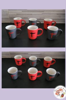 Lot 6 tasses Indochine