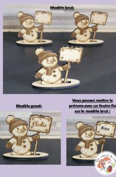 Bonhomme de neige marque place