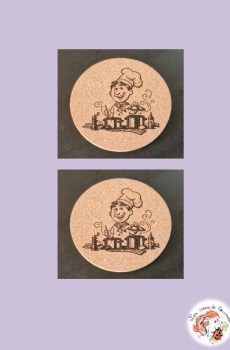 Lot de 2 sous verres